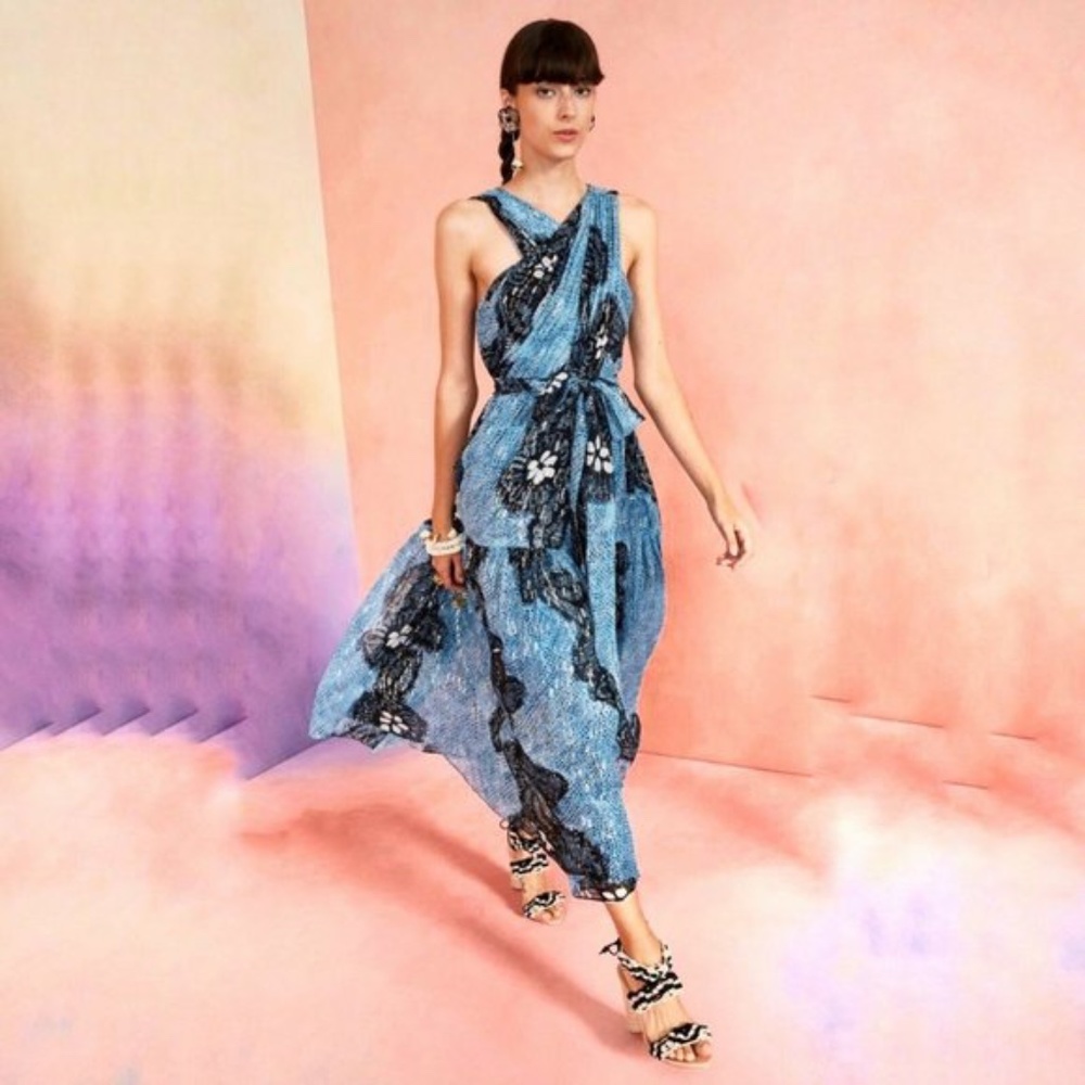 Ulla Johnson Adora Dress Silk Sky Blue Size 4 - Like New